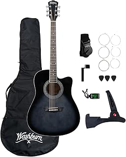 Sponsored Ad - WA90CE Acoustic-Electric Guitar Kit – Dreadnought Cutaway, Built-In Tuner, Okoume Body – Perfect Holiday Gift for Adults, Beginners, Musicians & Live Performance