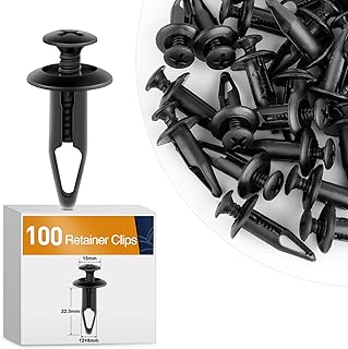 100PCS Bumper Rivet Clips Fastener Screw for Yamaha Rhino 450 660 700 Grizzly 600 Body Fender Hood Fuel Tank Panel Push Fastener Rivet Screw Clips