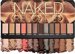 Naked Reloaded, Nude Bronze Neutral Eyeshadow Palette, Matte, Metallic, Shimmer Finish, 12 Warm Bronze Eye Shadows, Natural Soft Glam Smokey Eye Makeup, Vegan, Cruelty-free